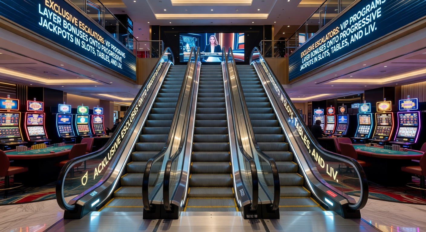 Close-up of a blackjack table with progressive side bets illuminated, surrounded by VIP player cards and bonus chip stacks in a luxurious casino setting