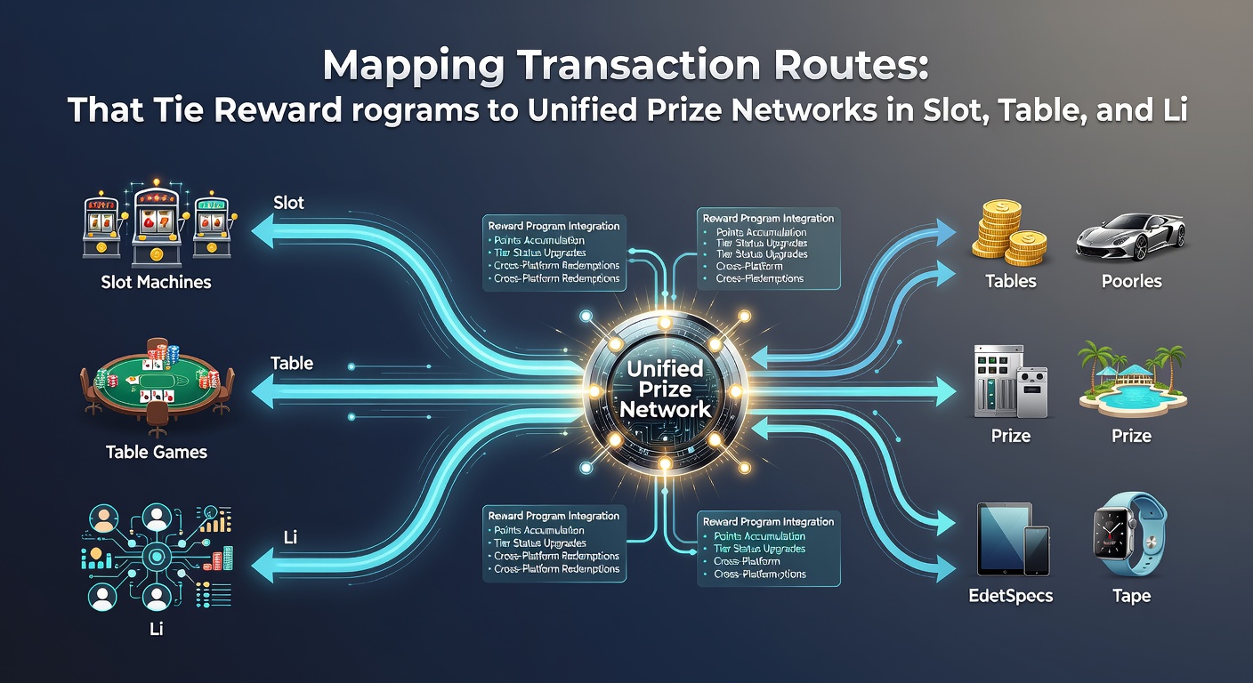 Flowchart illustrating connections between slot machines, table games, live dealer tables, and centralized prize networks