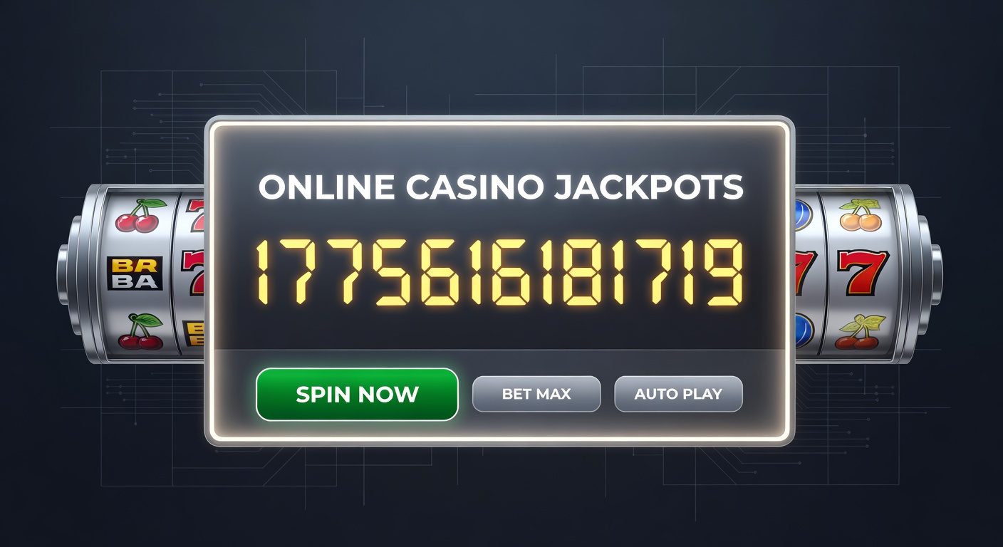 Close-up of a digital jackpot counter ticking upward rapidly against a neon casino backdrop, with jackpot amount nearing eight figures