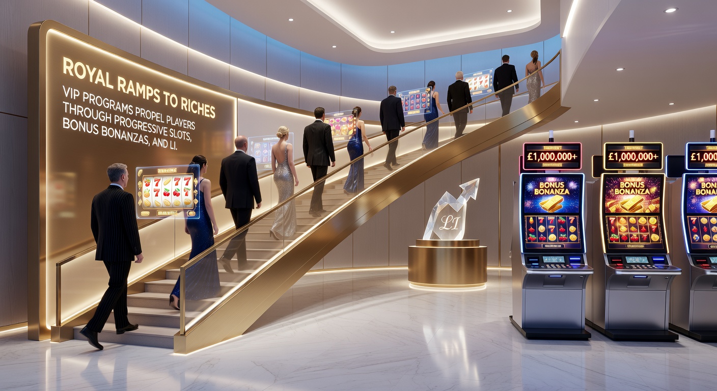 Dynamic screenshot of a VIP dashboard displaying stacked bonuses, progressive slot reels, and live blackjack table with elite multipliers active