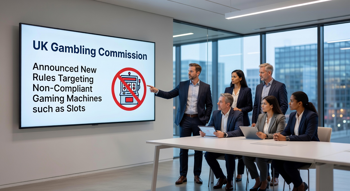 Close-up of a gaming machine technician inspecting slot internals in a UK venue, symbolizing the maintenance and compliance checks central to the new rules
