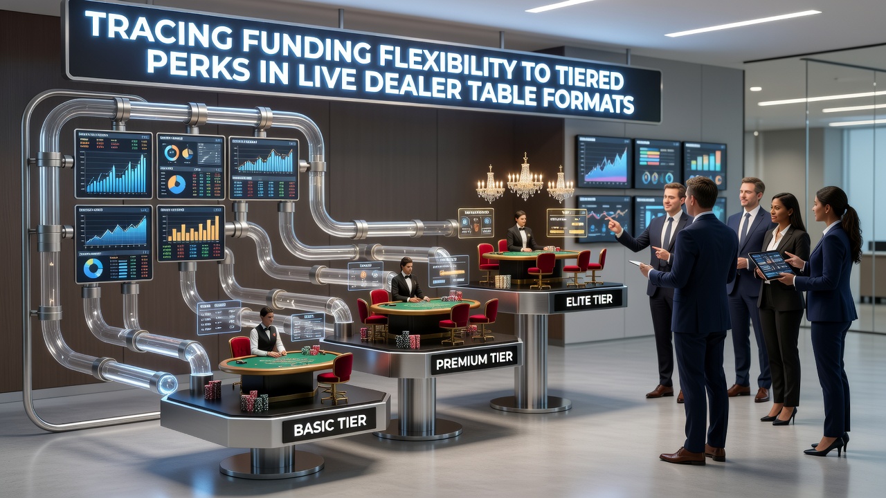 Close-up of a live dealer baccarat table interface displaying tier badges and funding confirmation notifications
