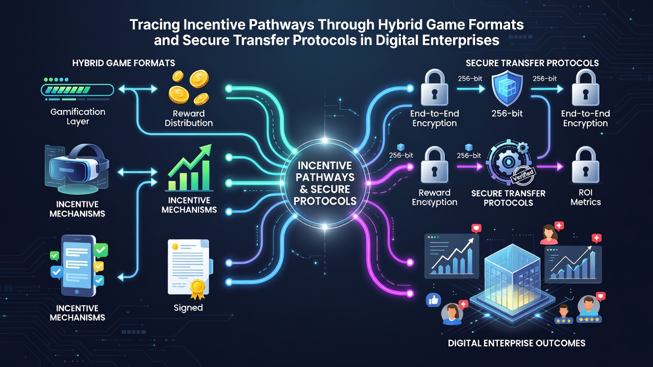 Illustration of encrypted transfer protocols linking reward pathways across digital entertainment platforms