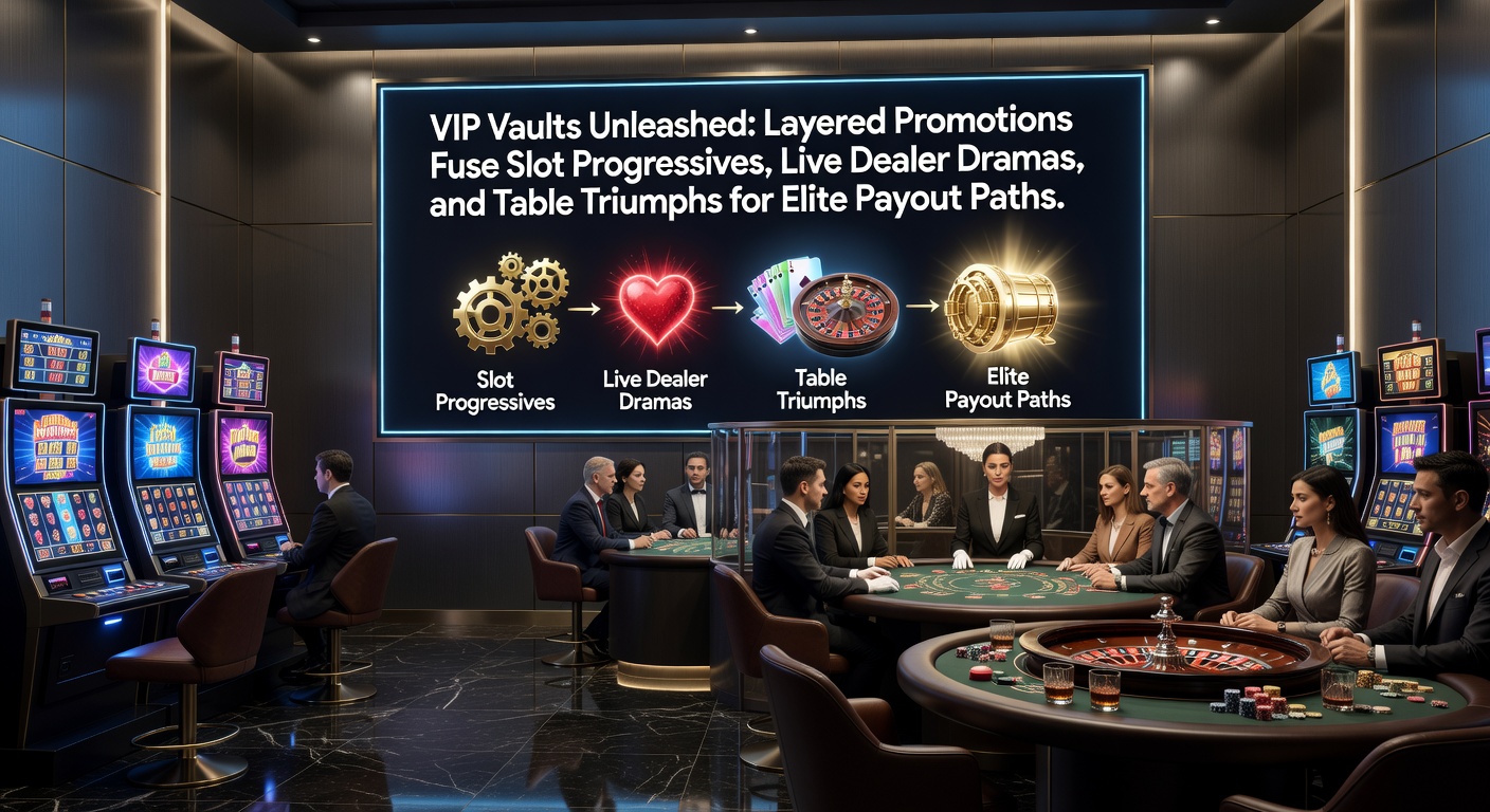 Vibrant digital vault overflowing with golden coins, slot reels, live dealer cards, and progressive jackpot meters glowing in a high-stakes casino environment